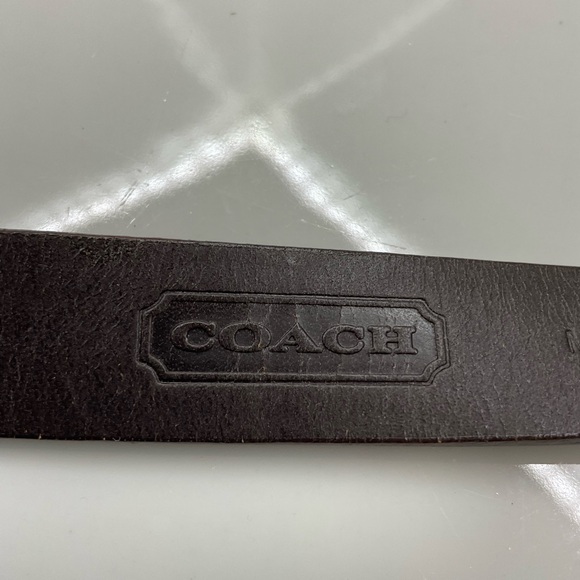 Coach Leather Belt Size Large Women’s  Red Blue Brown 3969 - Picture 4 of 9